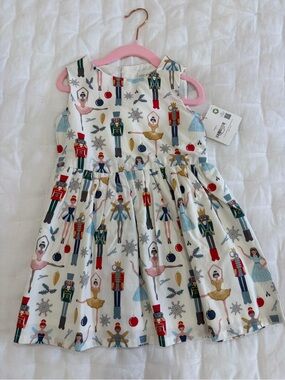 Little Planet by Carter’s lIvory Nutcracker & Ballerina Holiday Dress, NWT